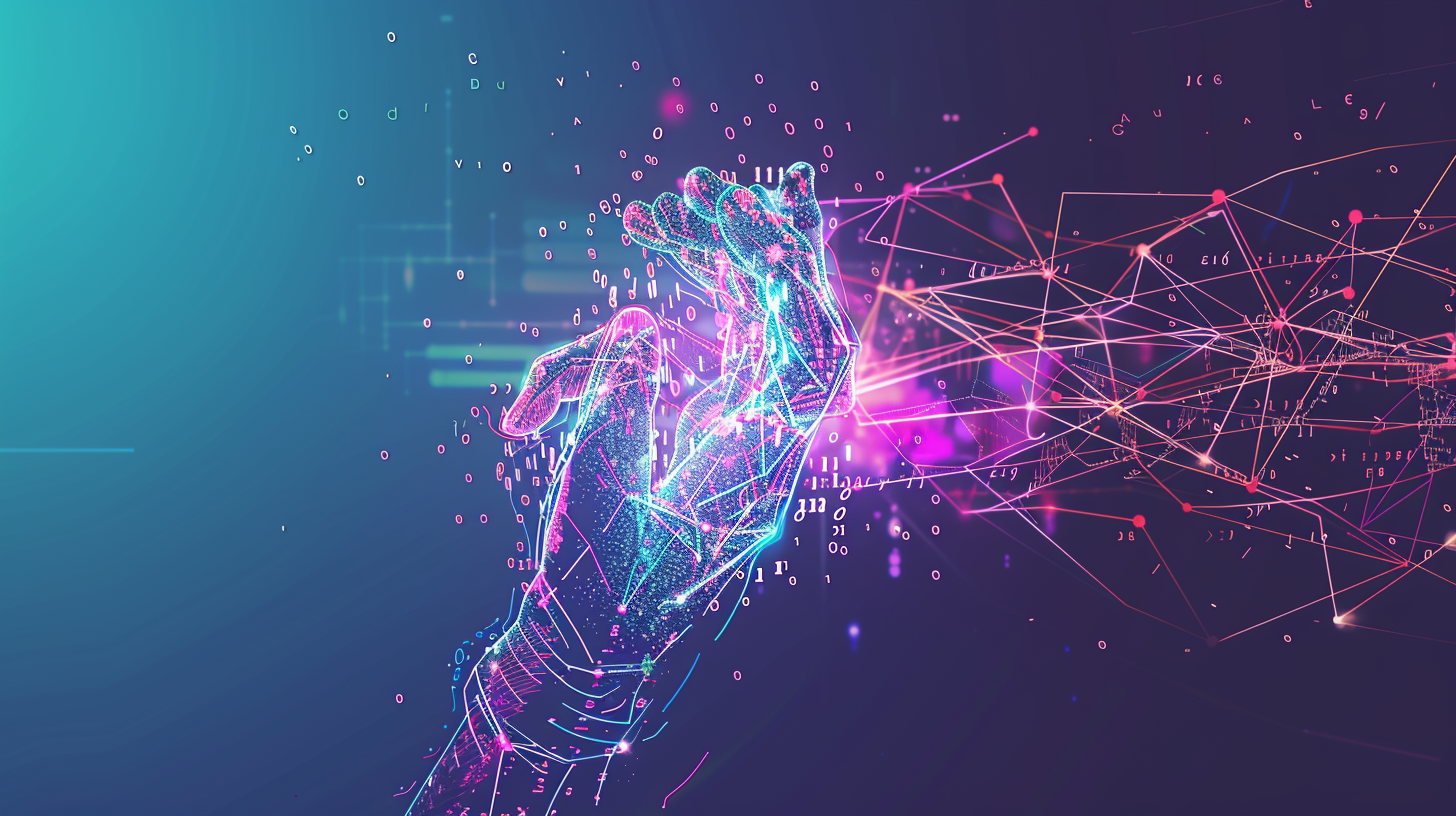 Représentation abstraite du flux de codage intuitif avec l'IA - Vibe Coding